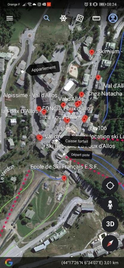 La Foux D'Allos - Studio 4 Couchages, Tres Proche Centre Station المظهر الخارجي الصورة